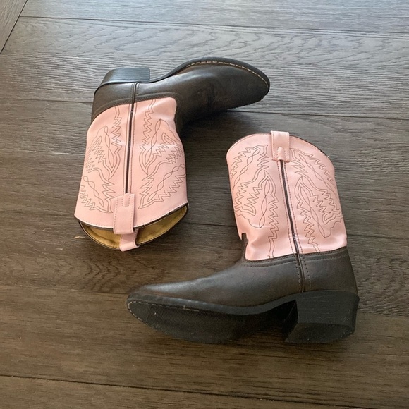 SMOKY MOUNTAIN YOUTH GIRLS MONTEREY WESTERN ROUND TOE BOOTS STYLE 1574Y Y5/W7 - Picture 2 of 10